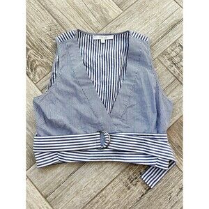 Derek Lam 10 Crosby Belted Top Size 8